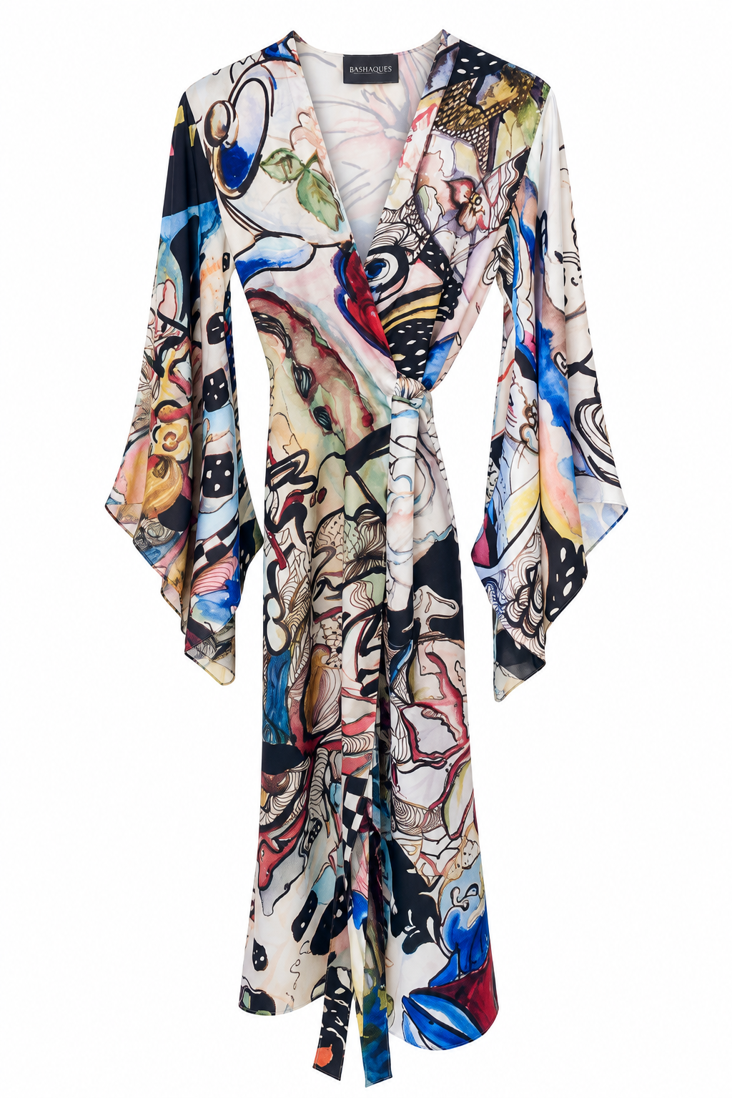 Blossoming Designer Colorful Silk Kimono