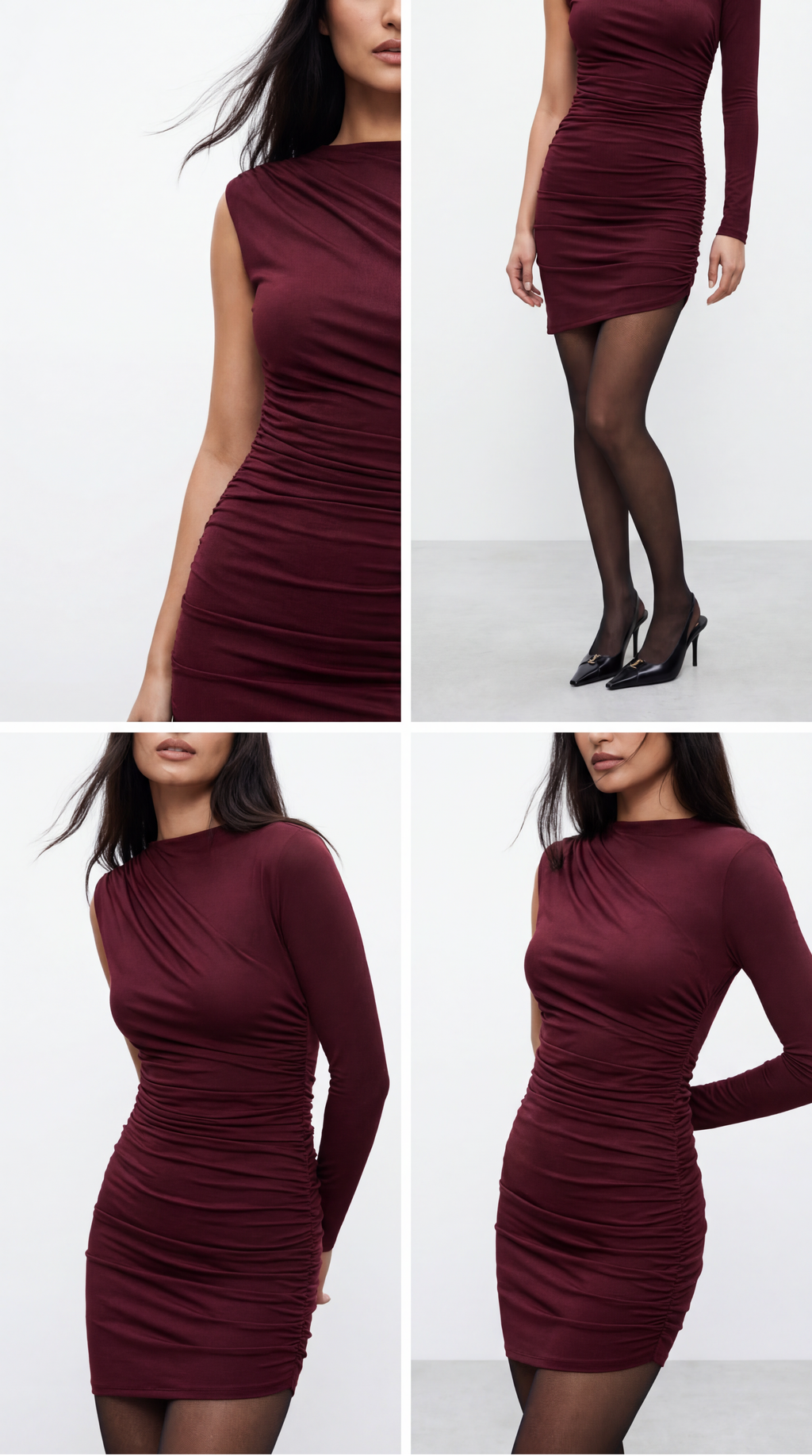 Arlet Bordeaux Mini Dress