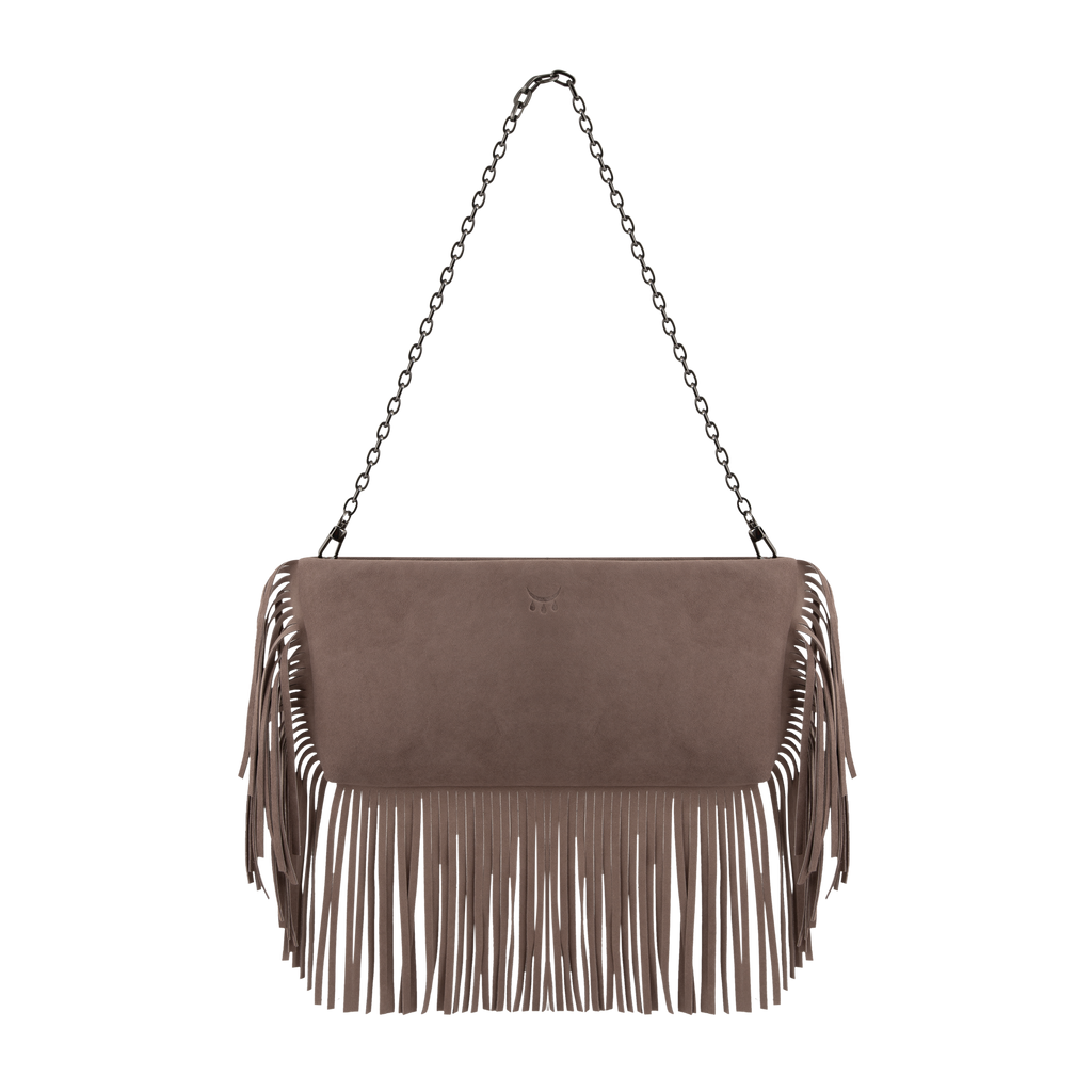 Hera - Sand Suede Fringe