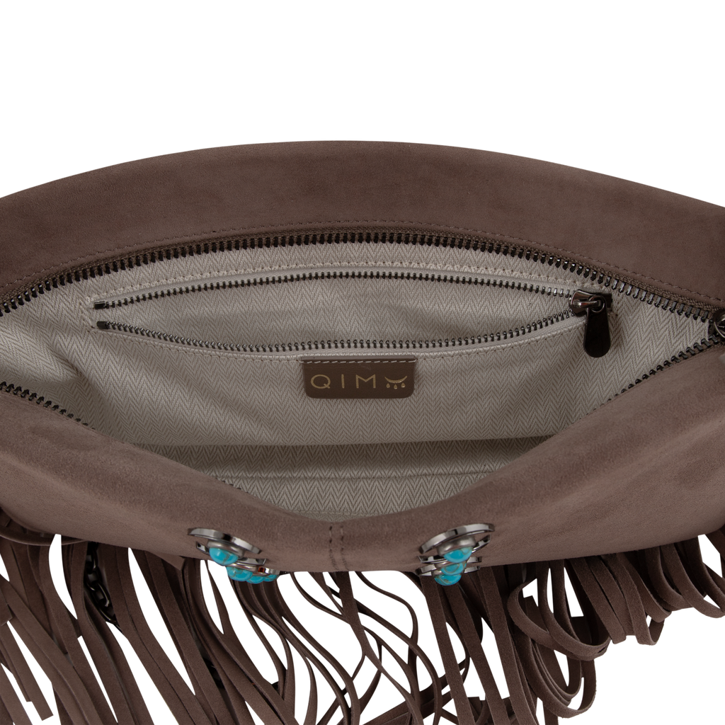 Hera - Sand Suede Fringe