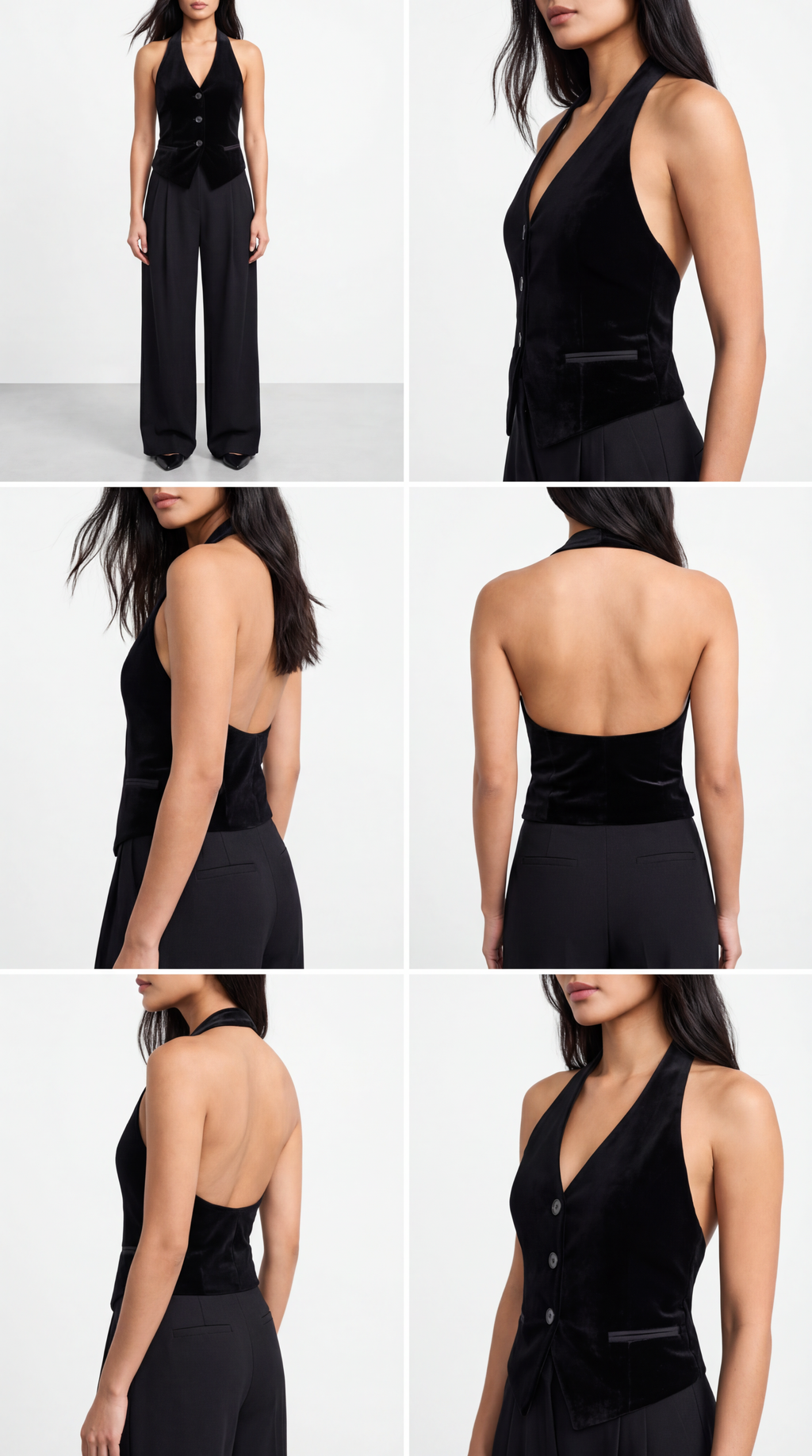 Haddy Velvet Black Vest