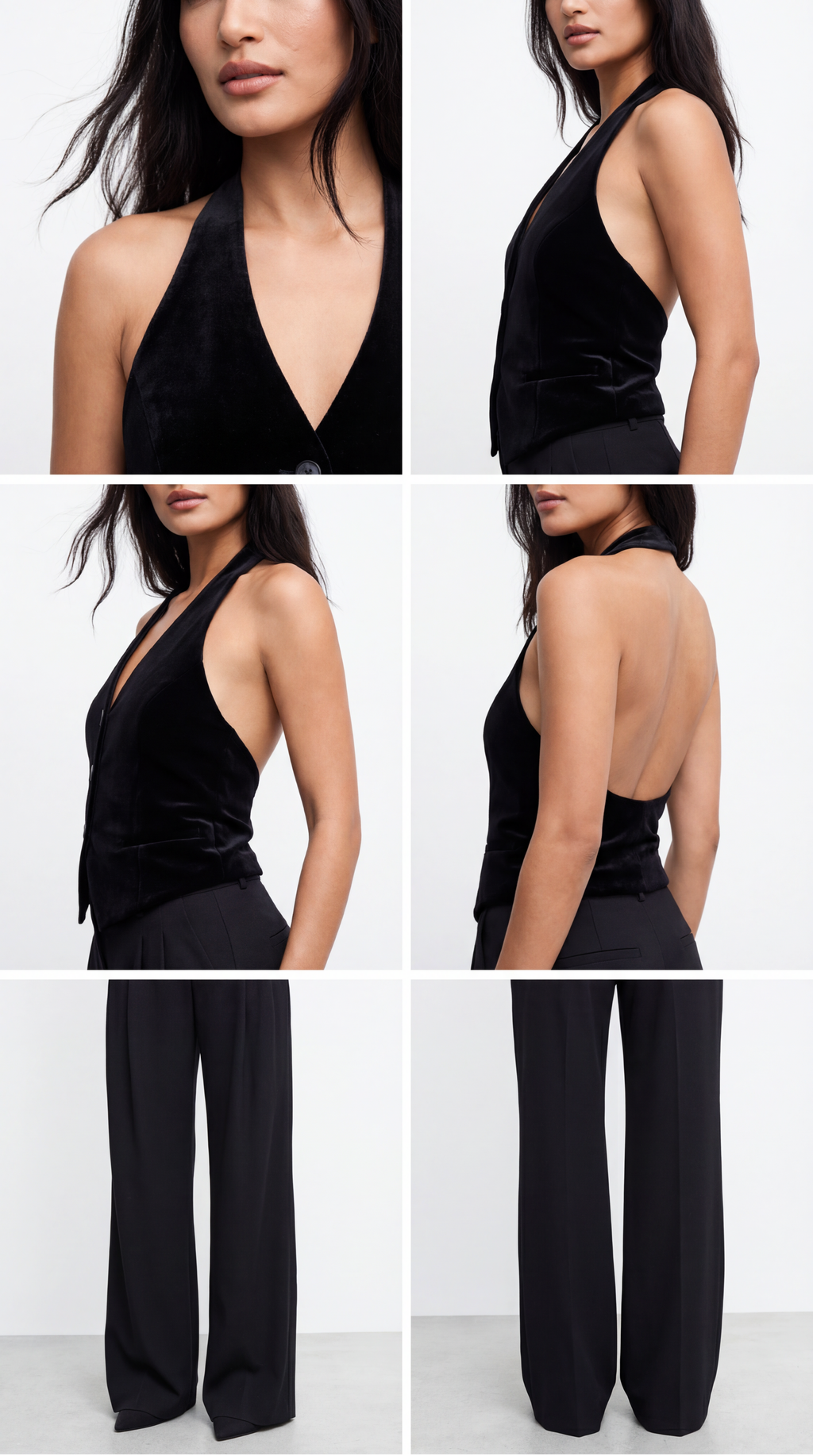 Haddy Velvet Black Vest