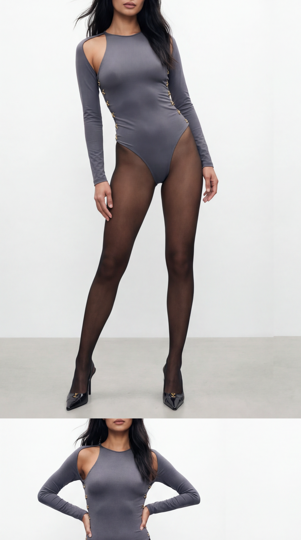 Faye Smoke Bodysuit
