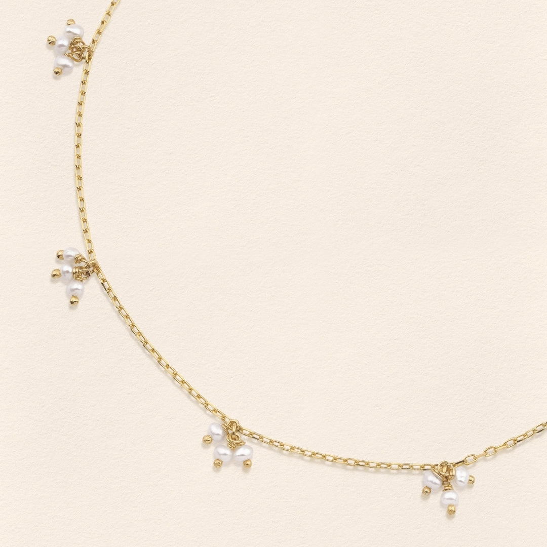 Sumerian Pearl Chain Earring - 7