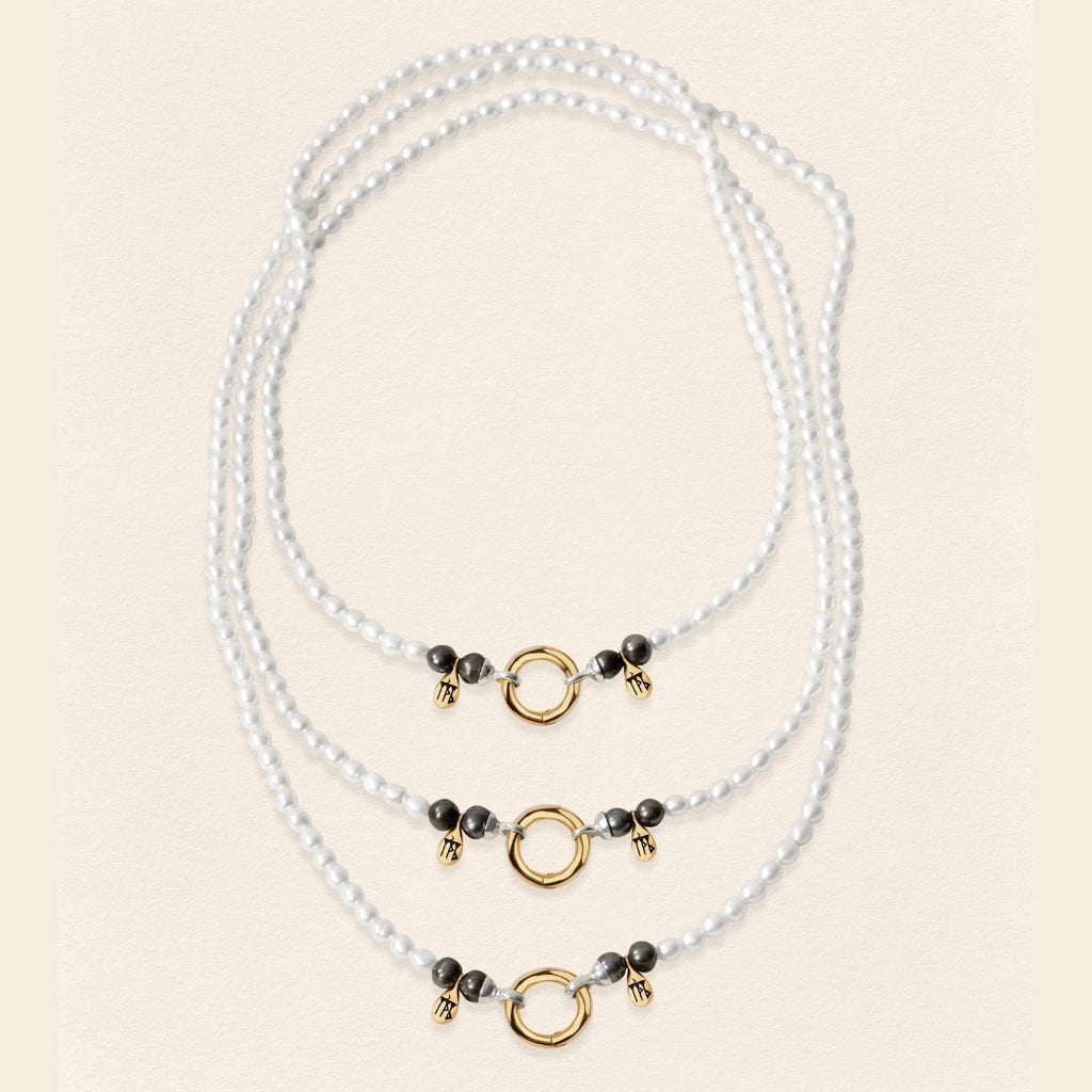 Sumerian White Pearl Necklace - 5