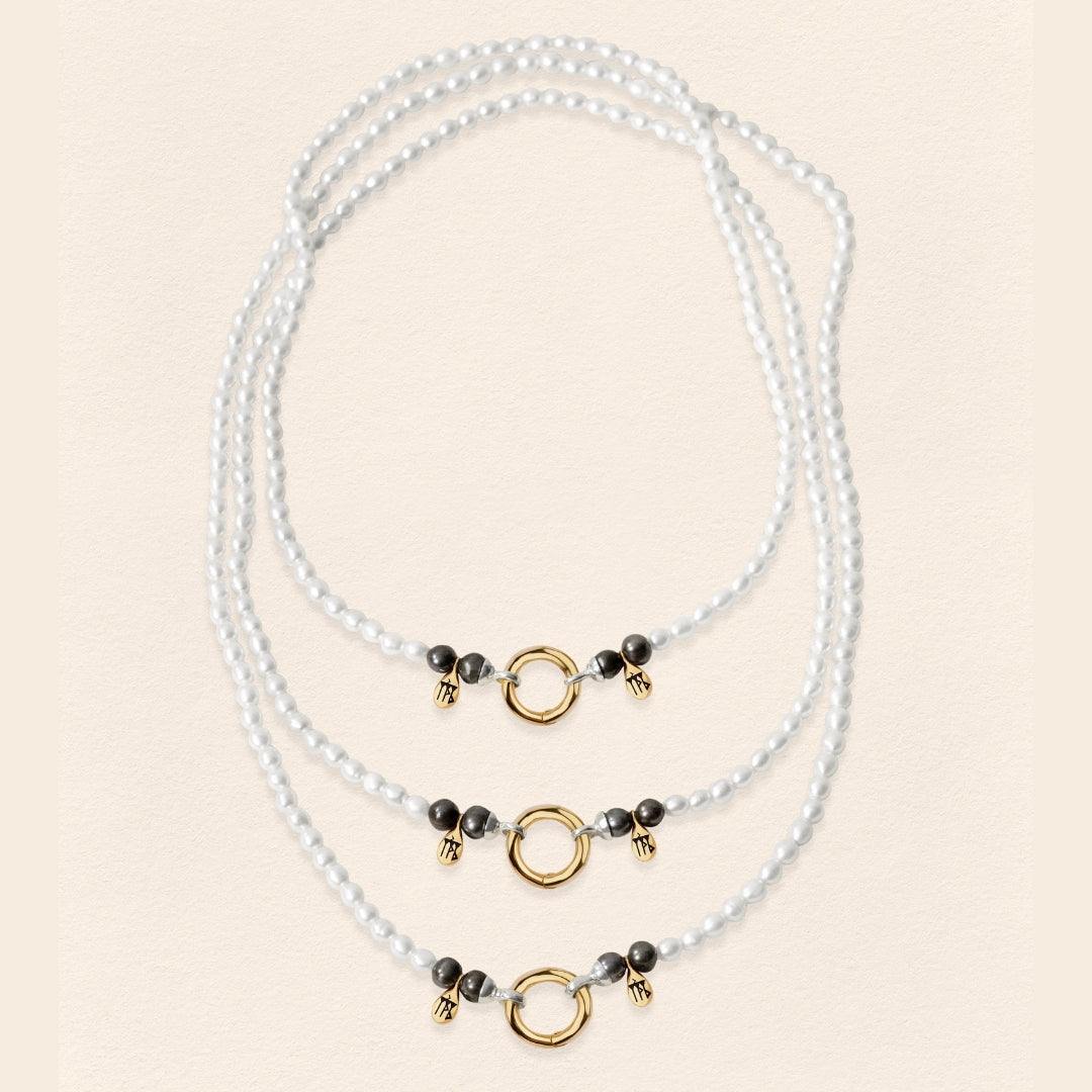Sumerian White Pearl Necklace - 5