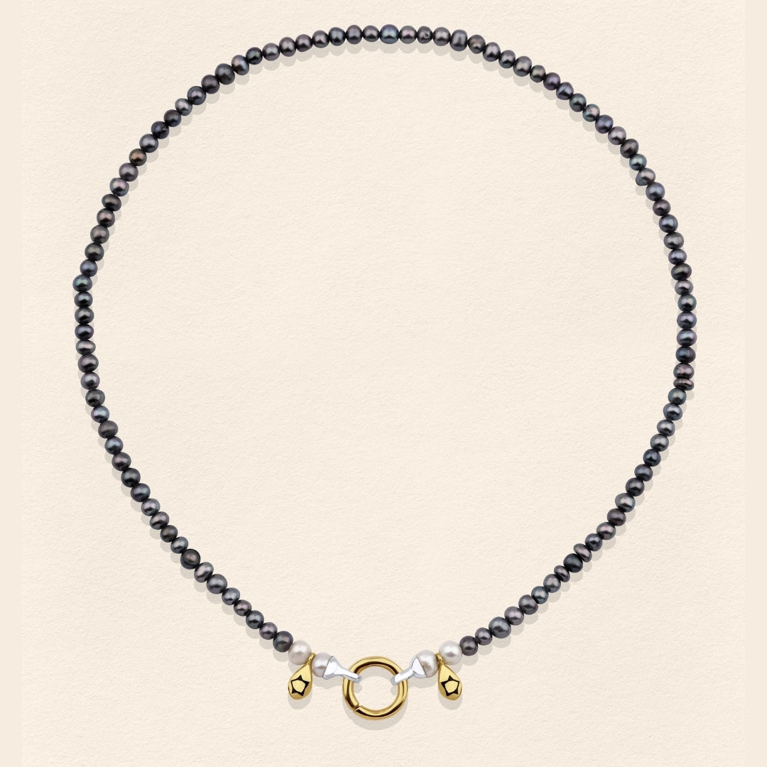 Sumerian Black Pearl Necklace