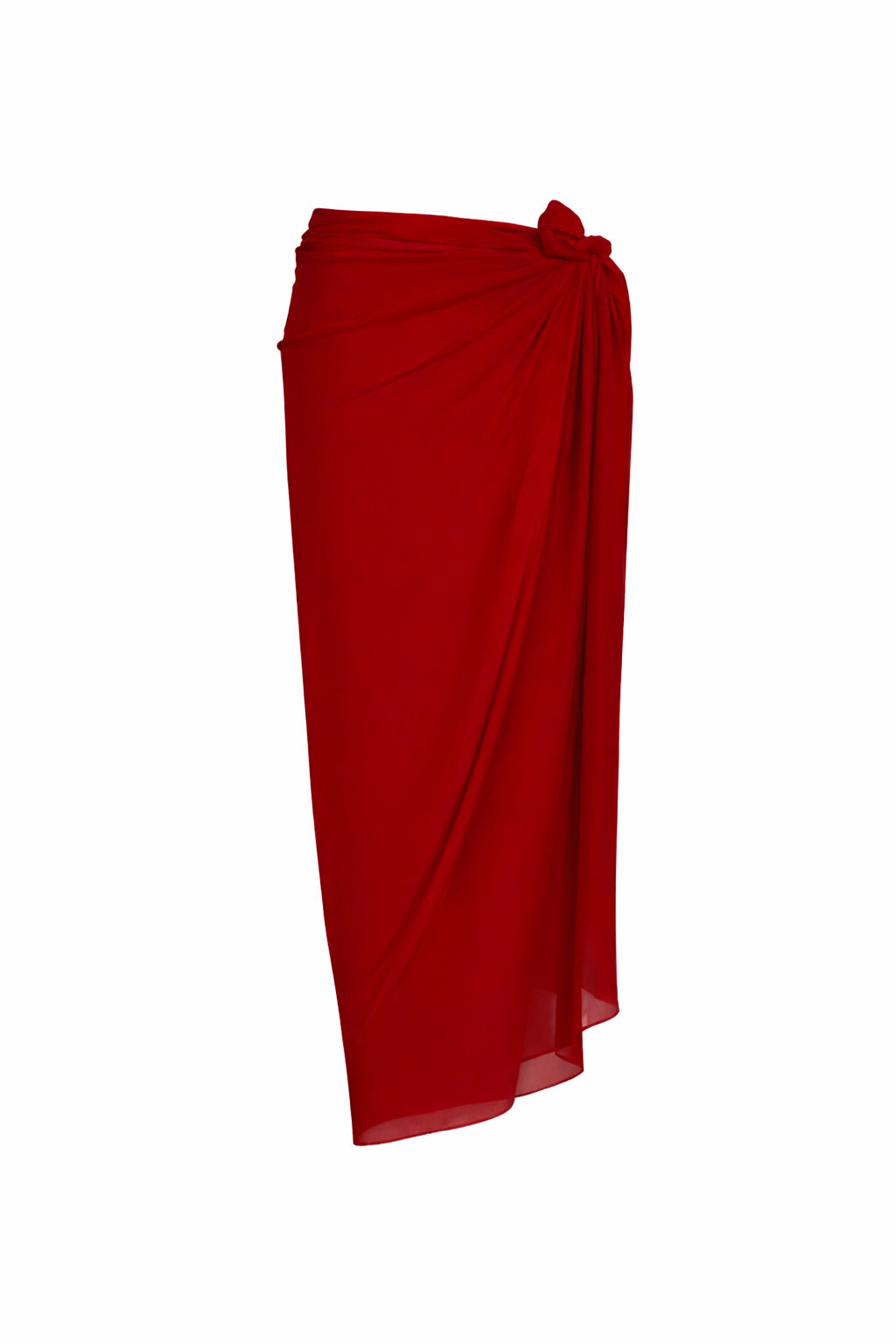 Chiffon Elegance Maxi Pareo - Red