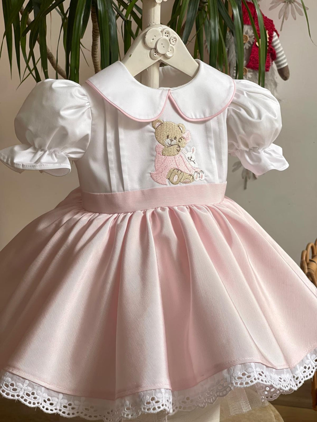 Teddy Bear Embroidered Special Occasion Dress