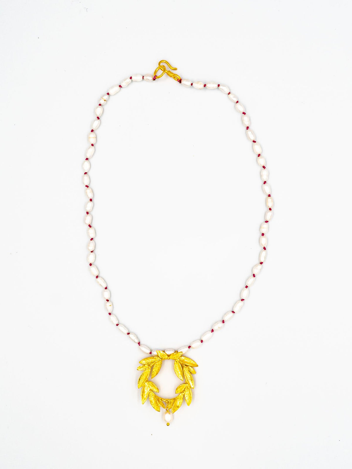 Daphne Wreath Pearl Necklace