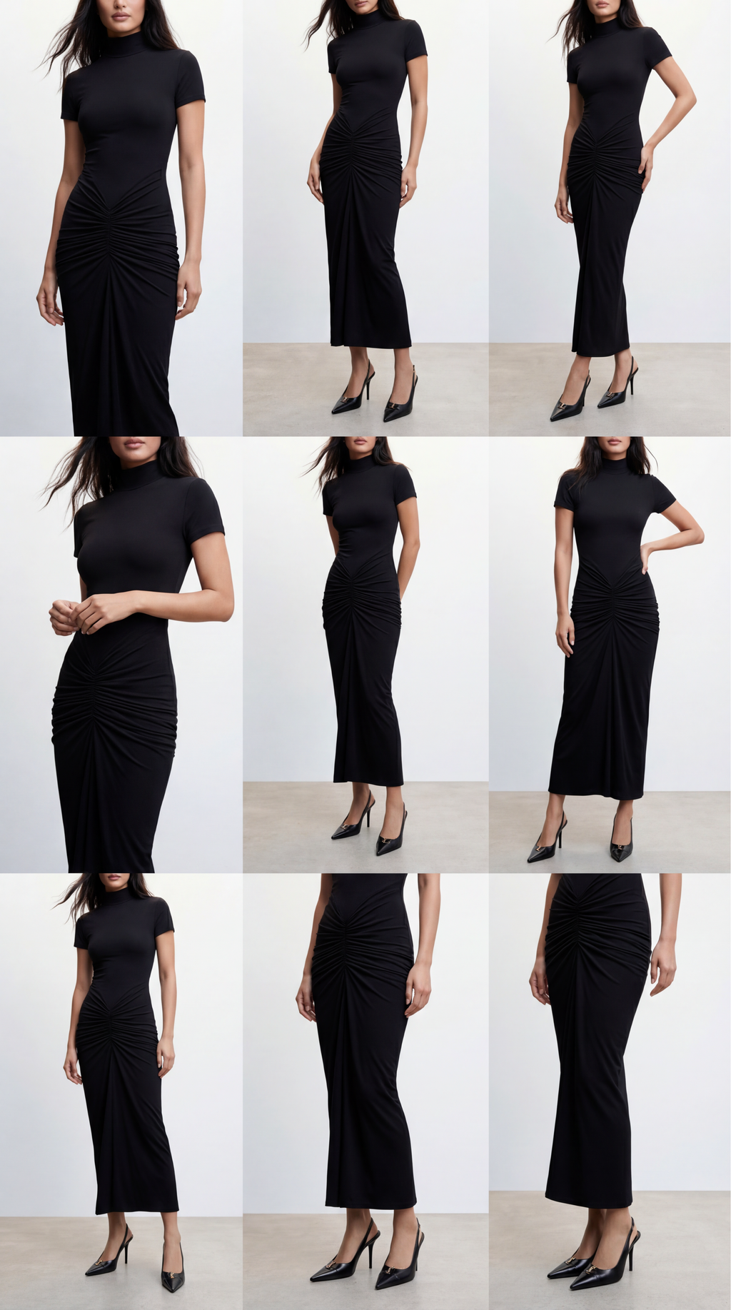 Romy Black Long Dress