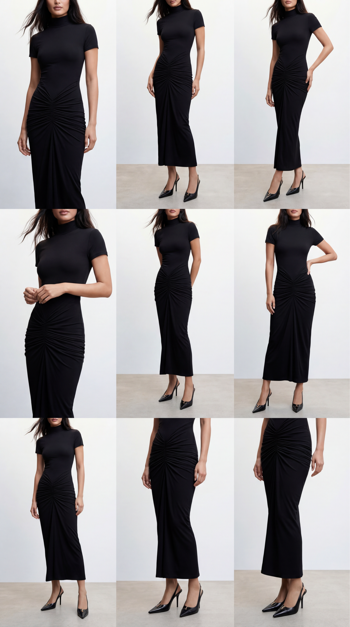 Romy Black Long Dress