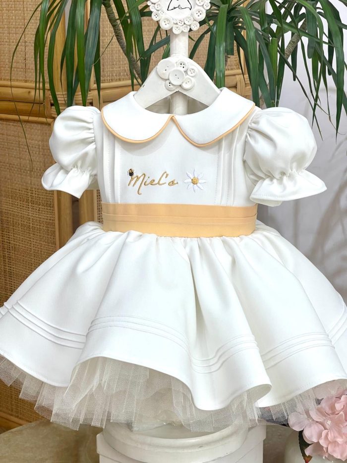 Yellow Detail Birthday Dress