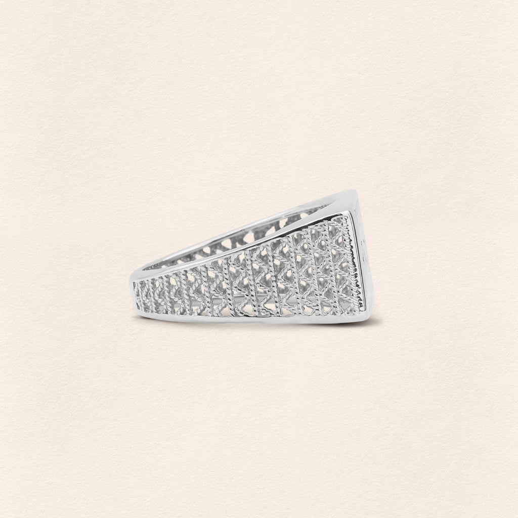 Sumerian Filigree Ring Blue - Men - 6