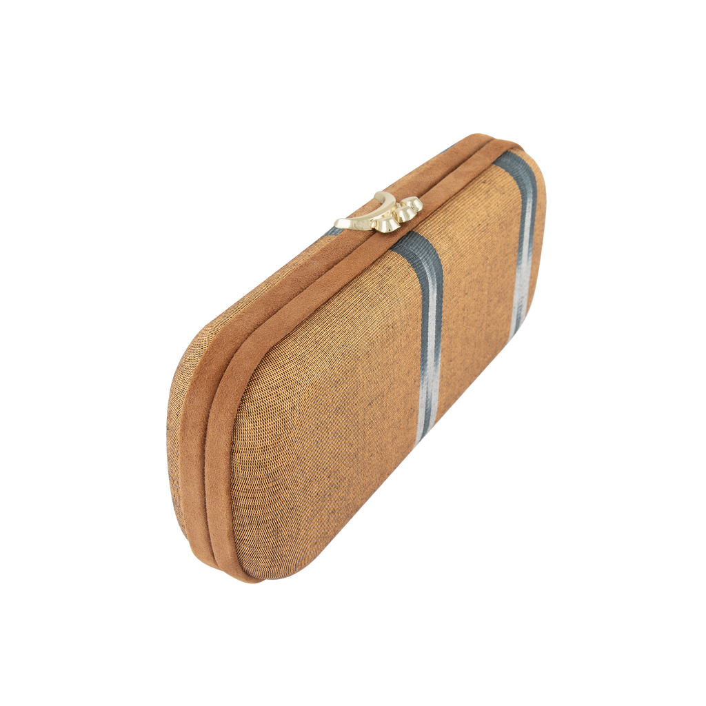 Clea Minaudière Clutch - Saffron