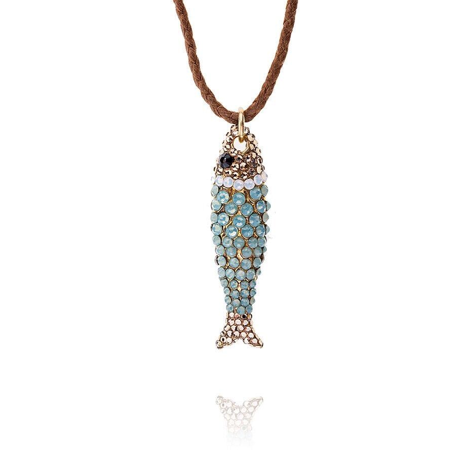 Maridaki Balik Swarovski Necklace, Pacific