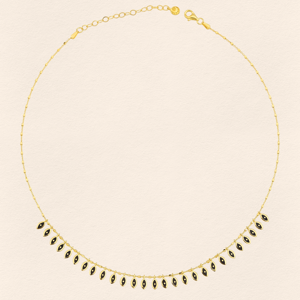Evil Eye Necklace Earring Set - 5