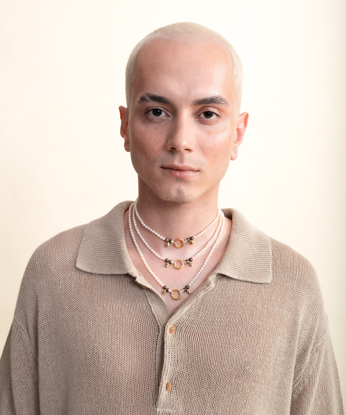 Sumerian White Pearl Necklace - 9