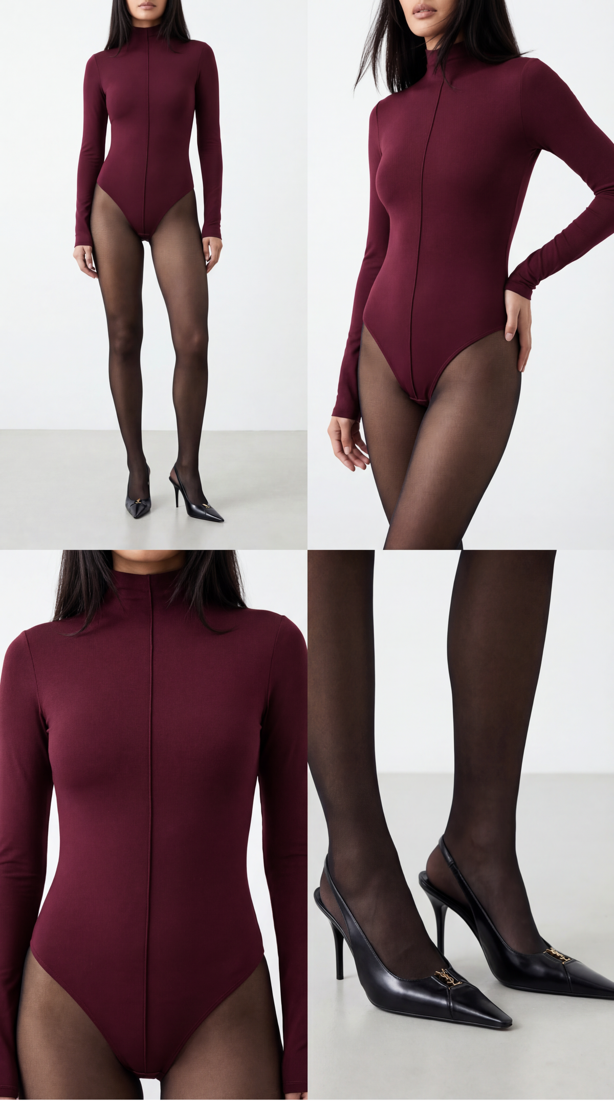 Nensi Throat Claret Bodysuit