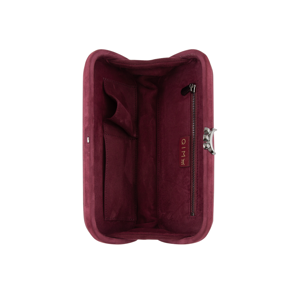 Clea Minaudière Clutch - Ruby