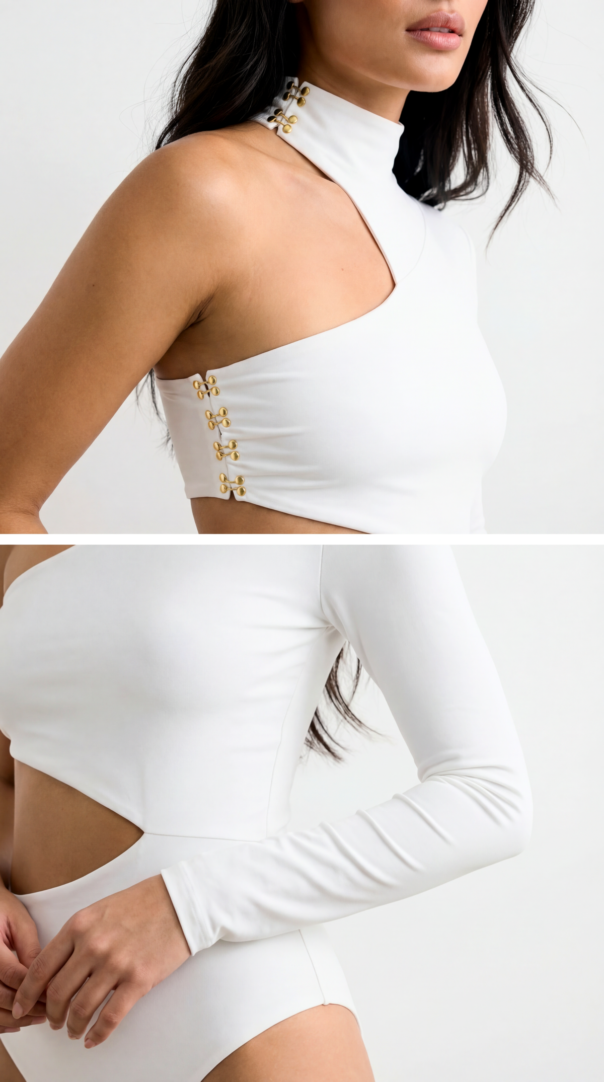 Ambra White Bodysuit