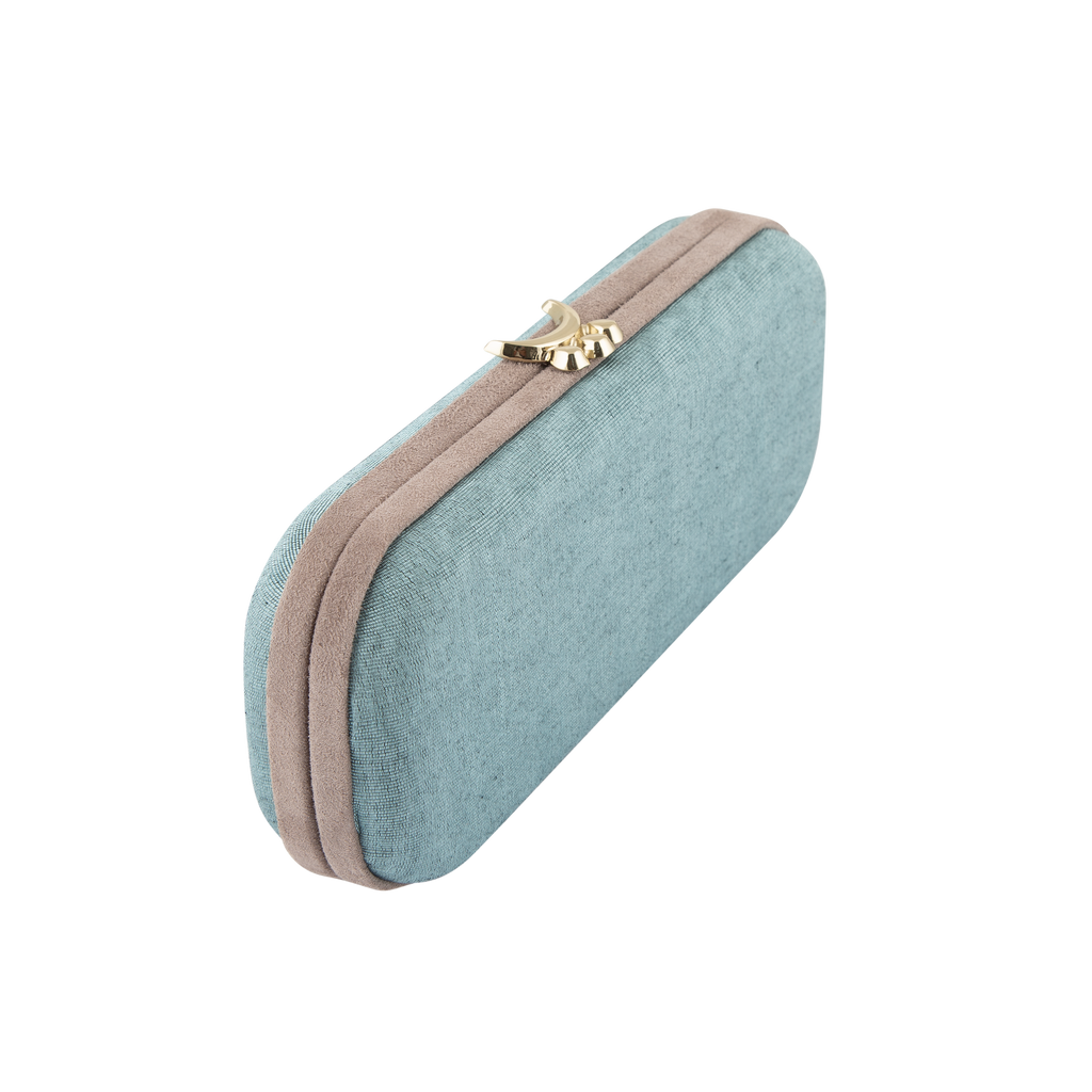 Clea Minaudière Clutch - Azure