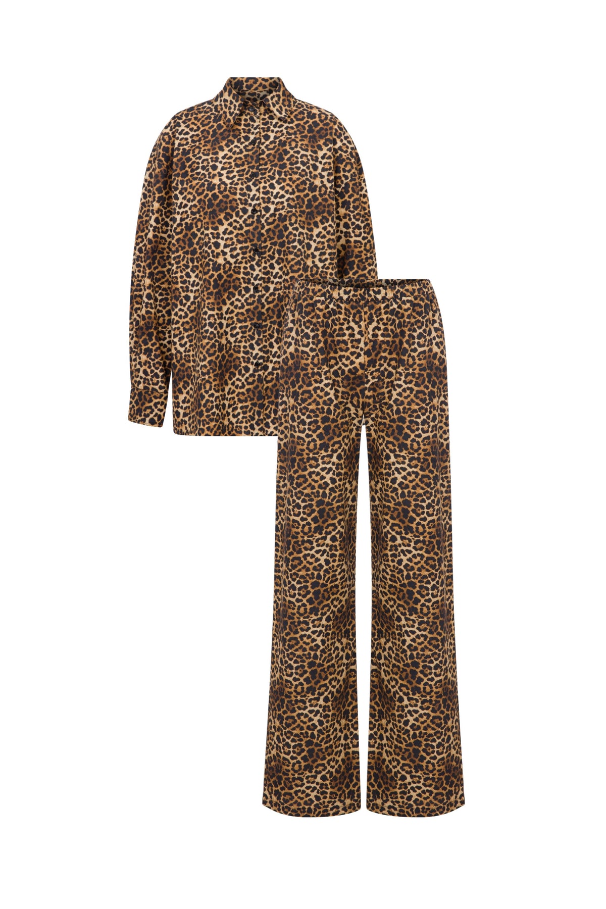 Juliette Leopard Print Cotton Pajama Set - Leopard