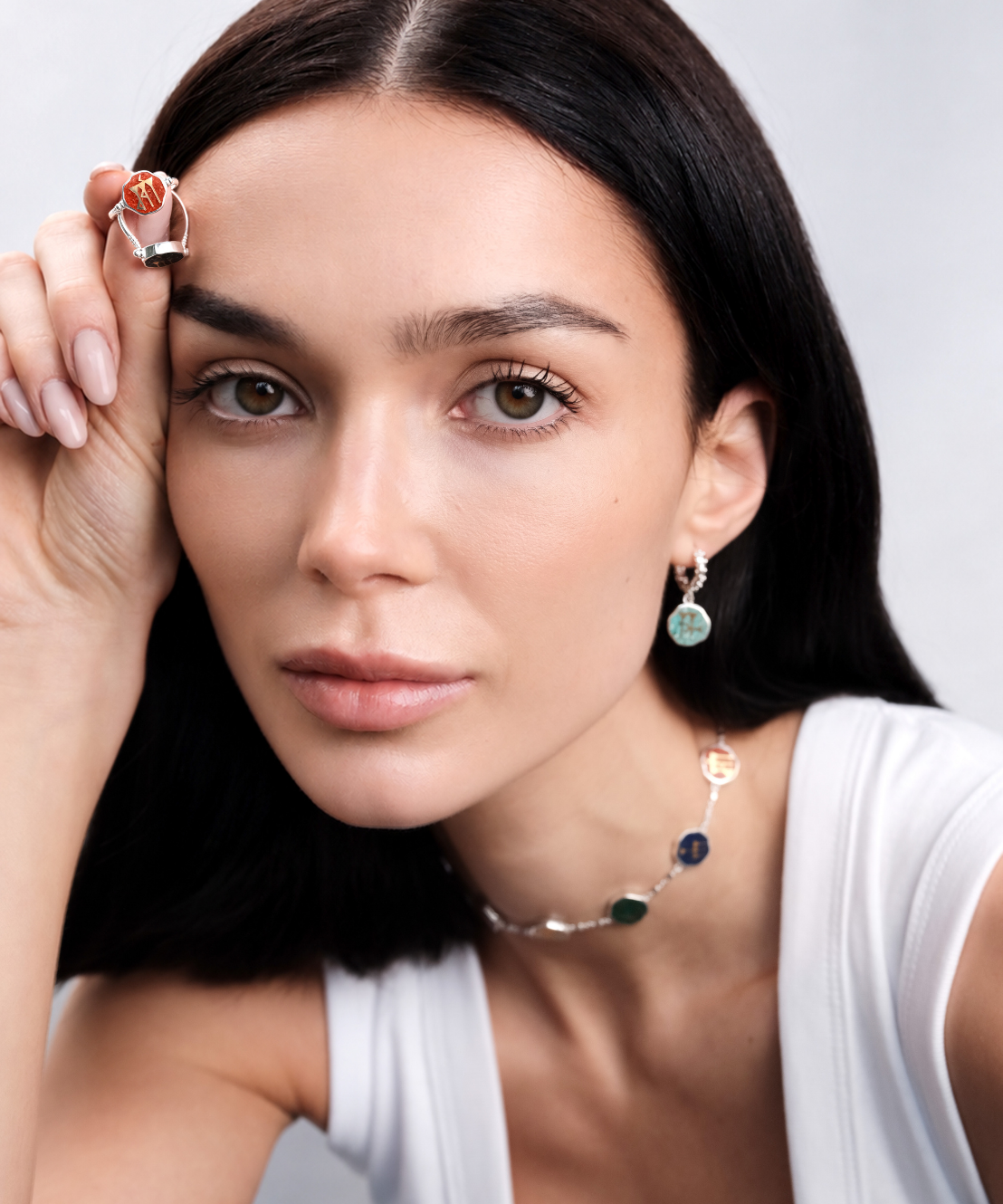 Sumerian Turquoise Freedom Earrings - 2