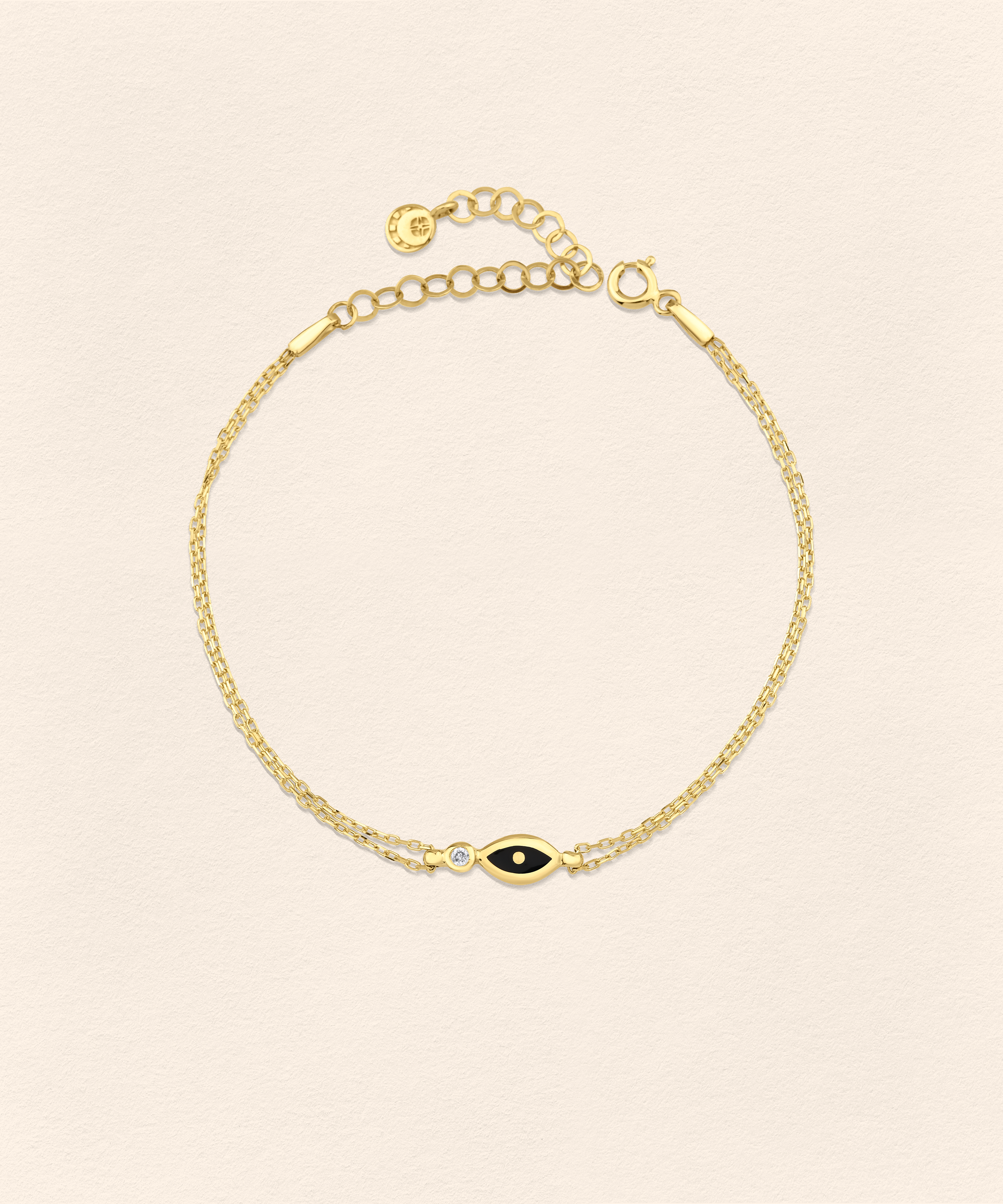Eye Diamond Gold Bracelet - 3