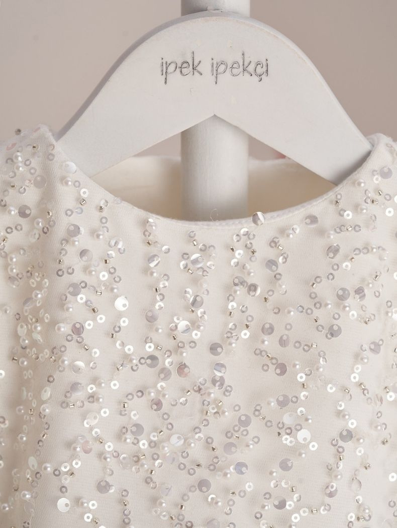 White Sparkle Special Occasion Dress