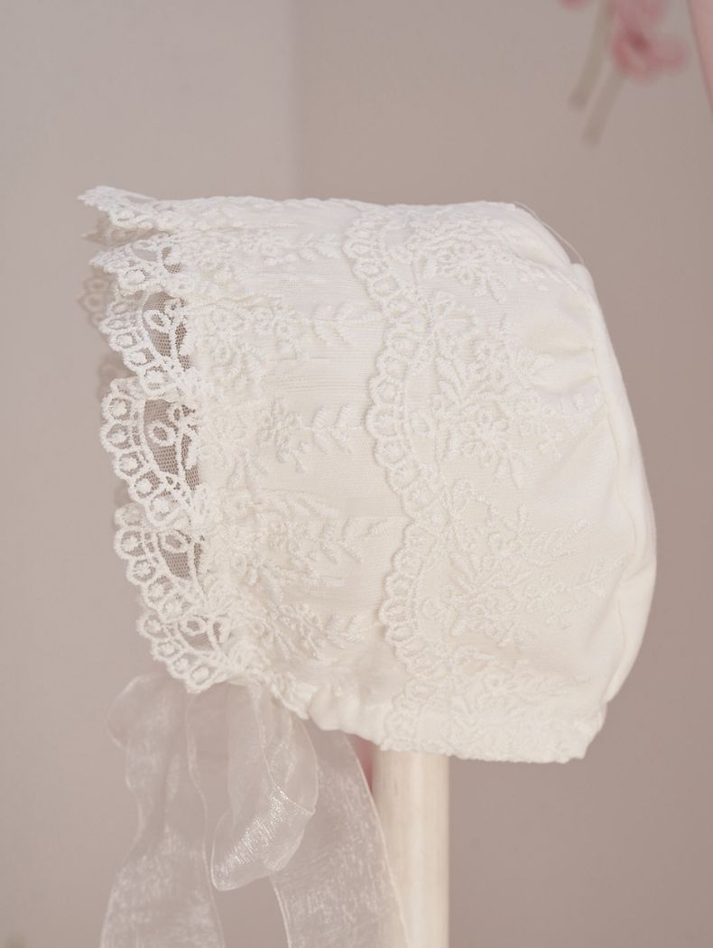 White Scalloped Ceremony Dress
