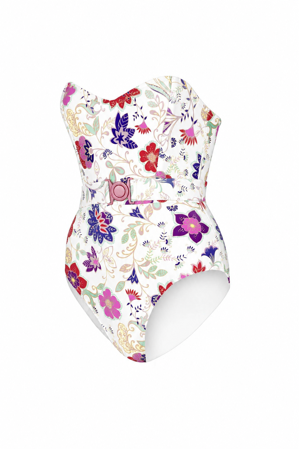 One Piece Swimsuit Mariposa In White