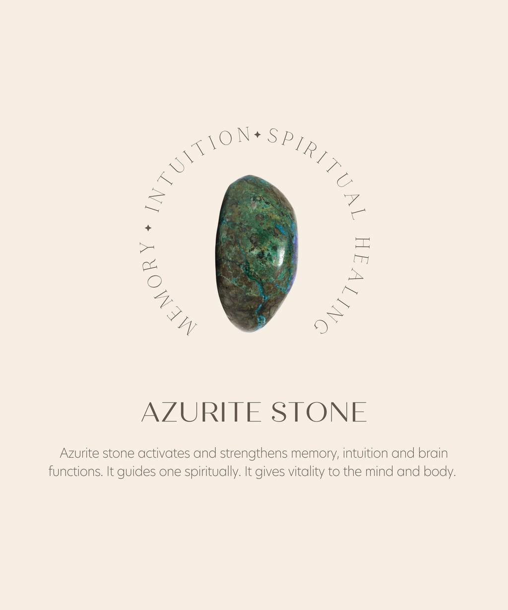 Sumerian Mosaic Azurite Energy of Life Earring Gold - 8