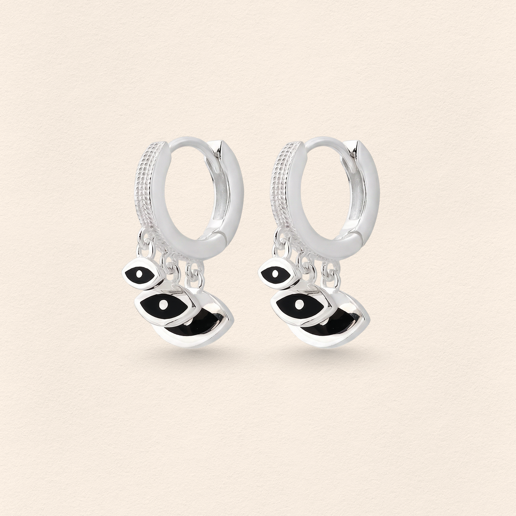 Evil Eye Finger Bracelet Earring Set l - 5