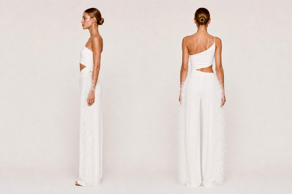 Seraphina Pants - White Feather