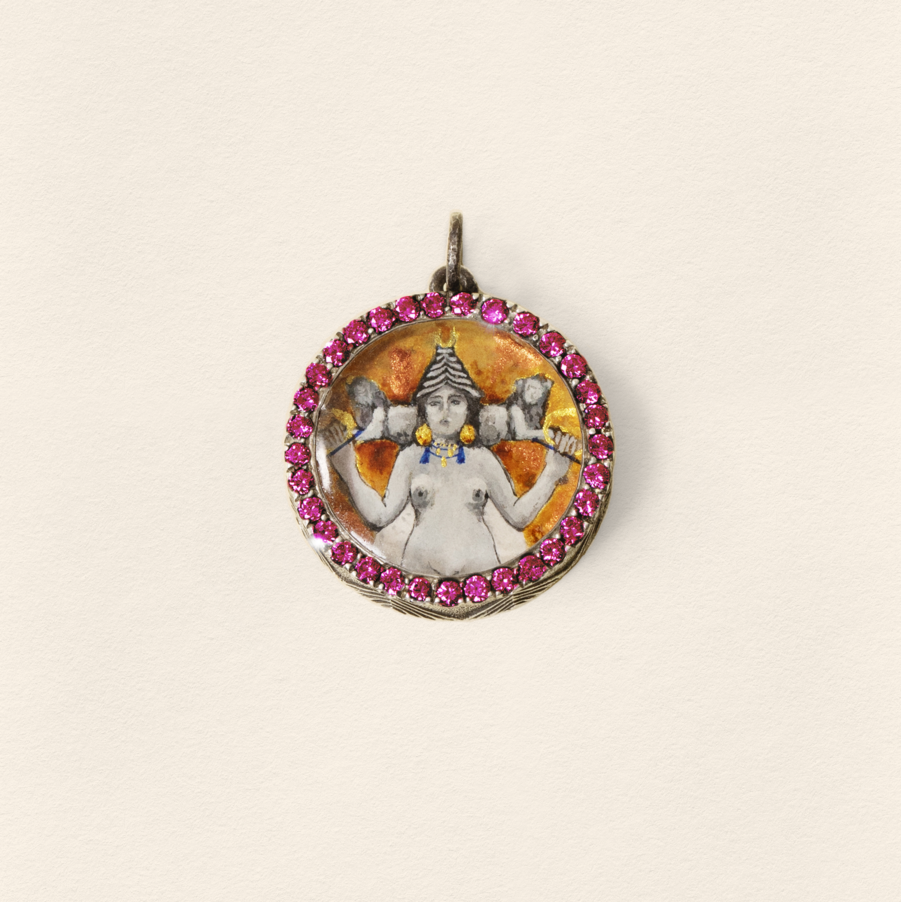 Inanna Miniature Ruby Pendant