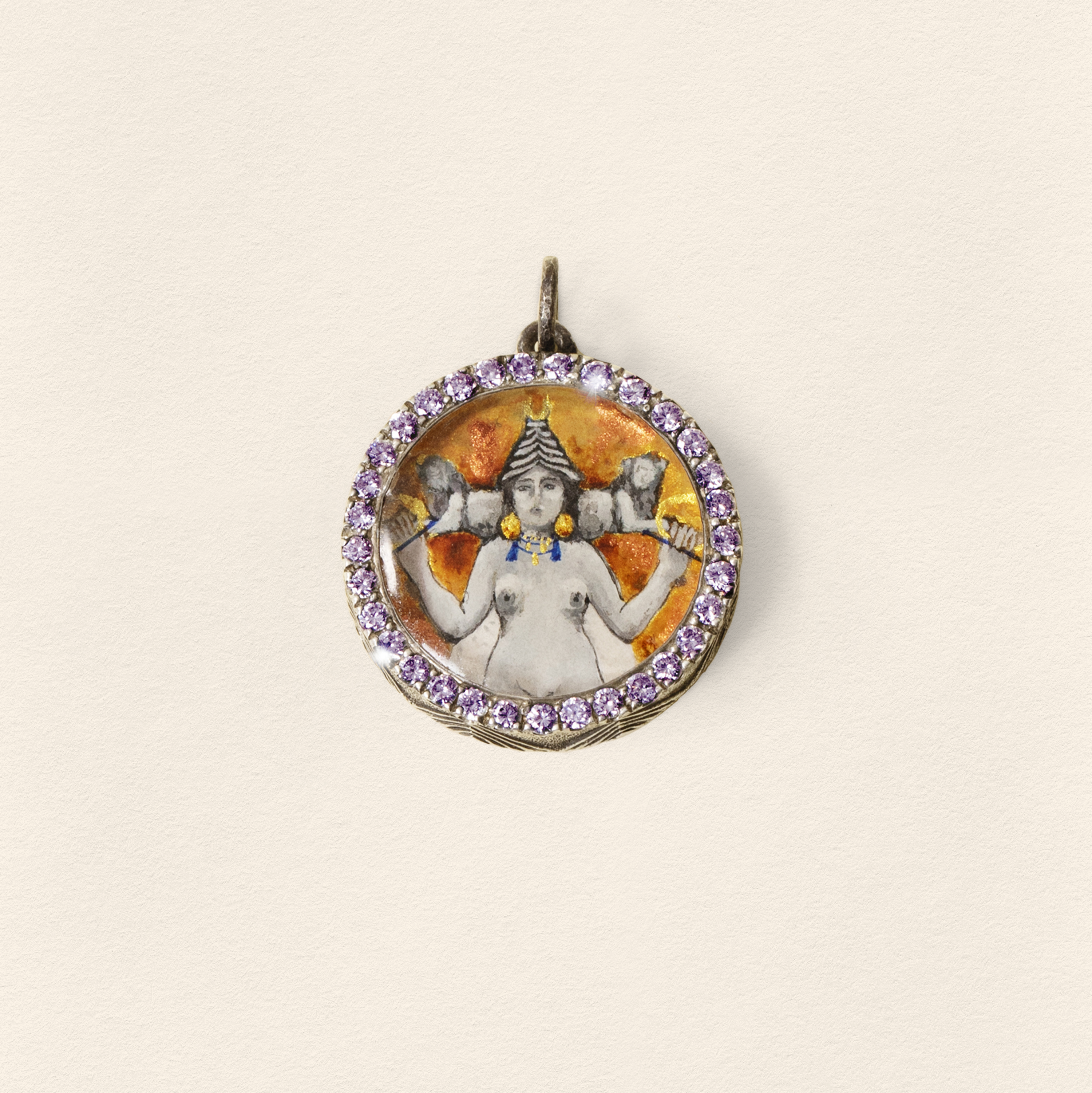 Inanna Miniature Amethyst Pendant