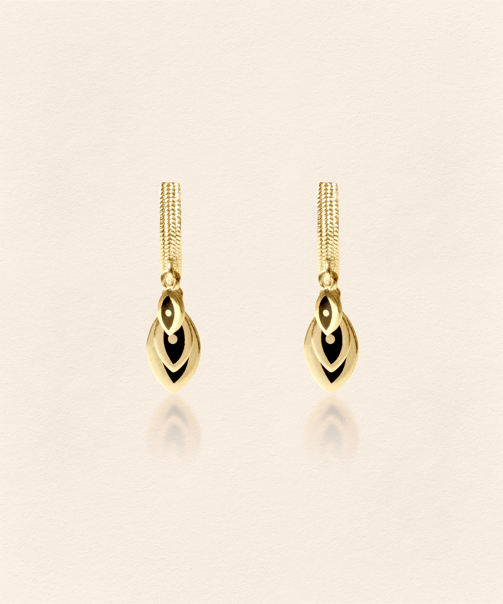 Evil Eye Necklace Earring Set - 3