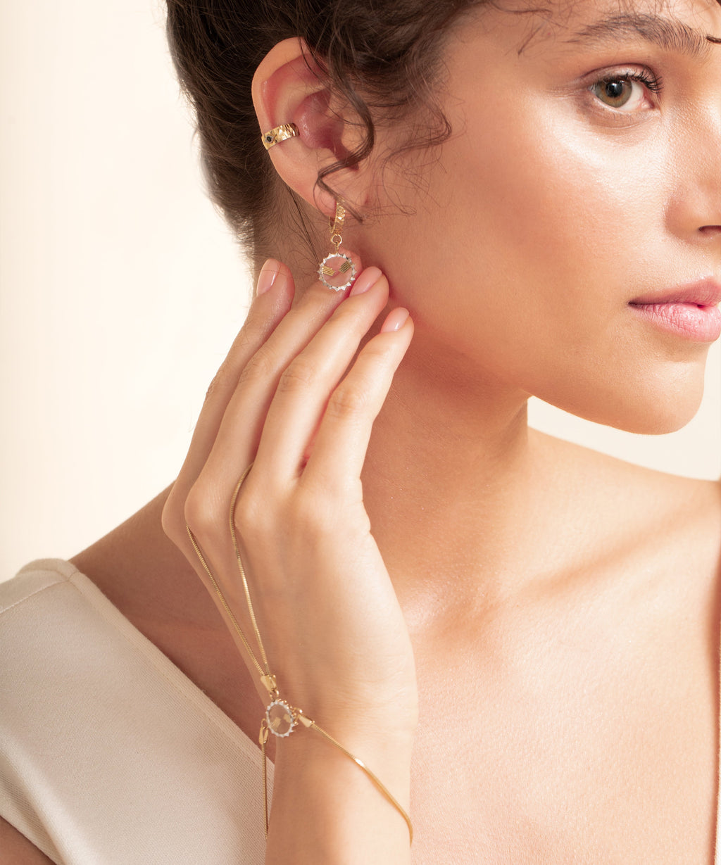 Hands Gold Earrings - 2