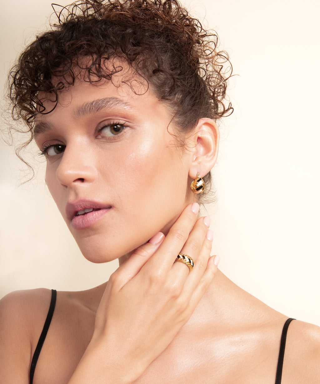 Wheat Gold Earrings - 4