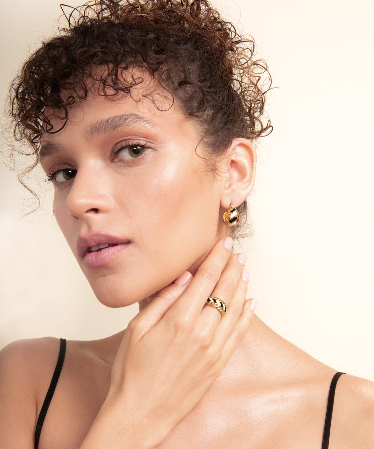 Wheat Gold Earrings - 4