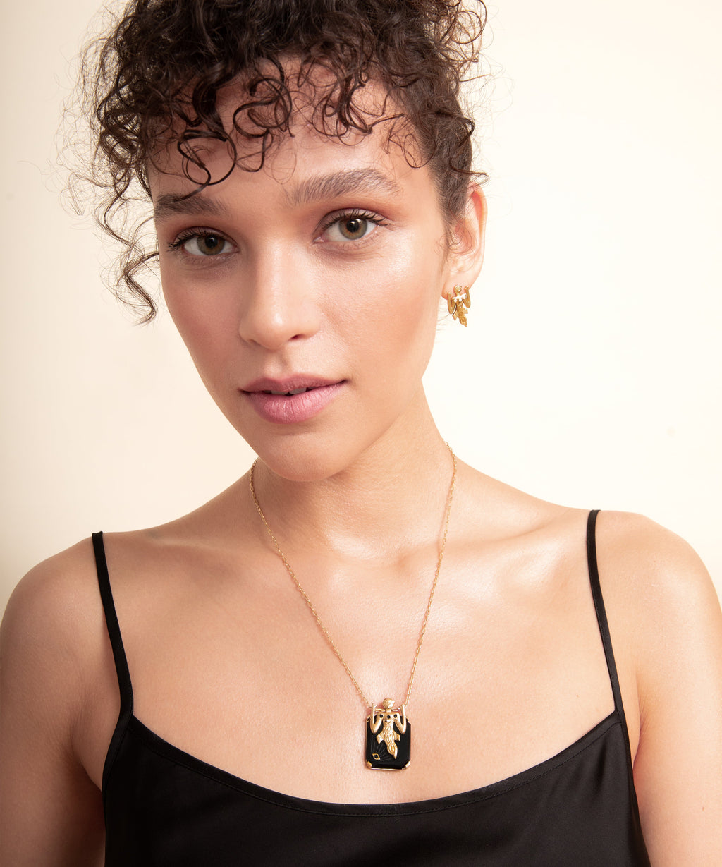 Birdman Gold Earrings - 4