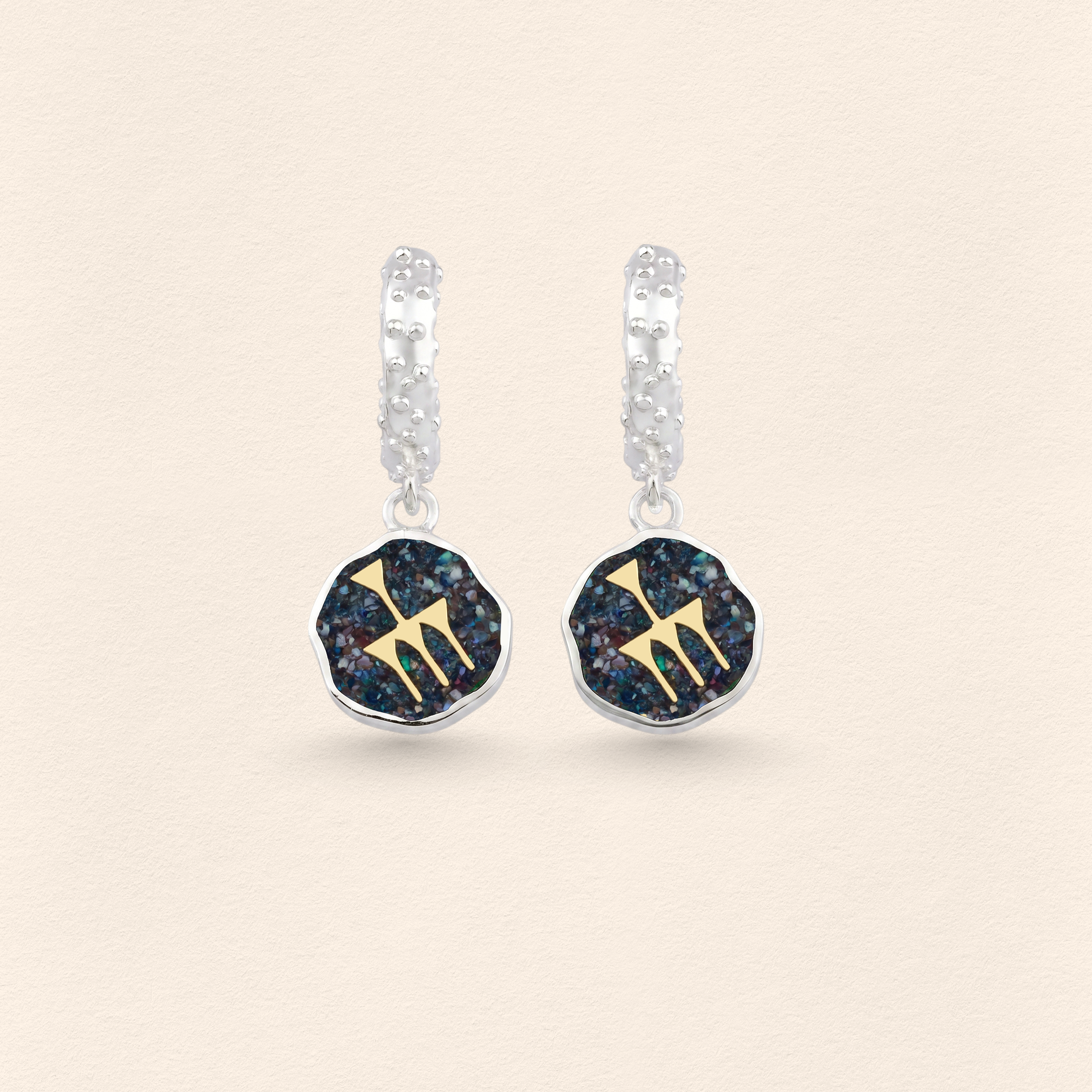 Sumerian Black Pearl Abundance Earrings