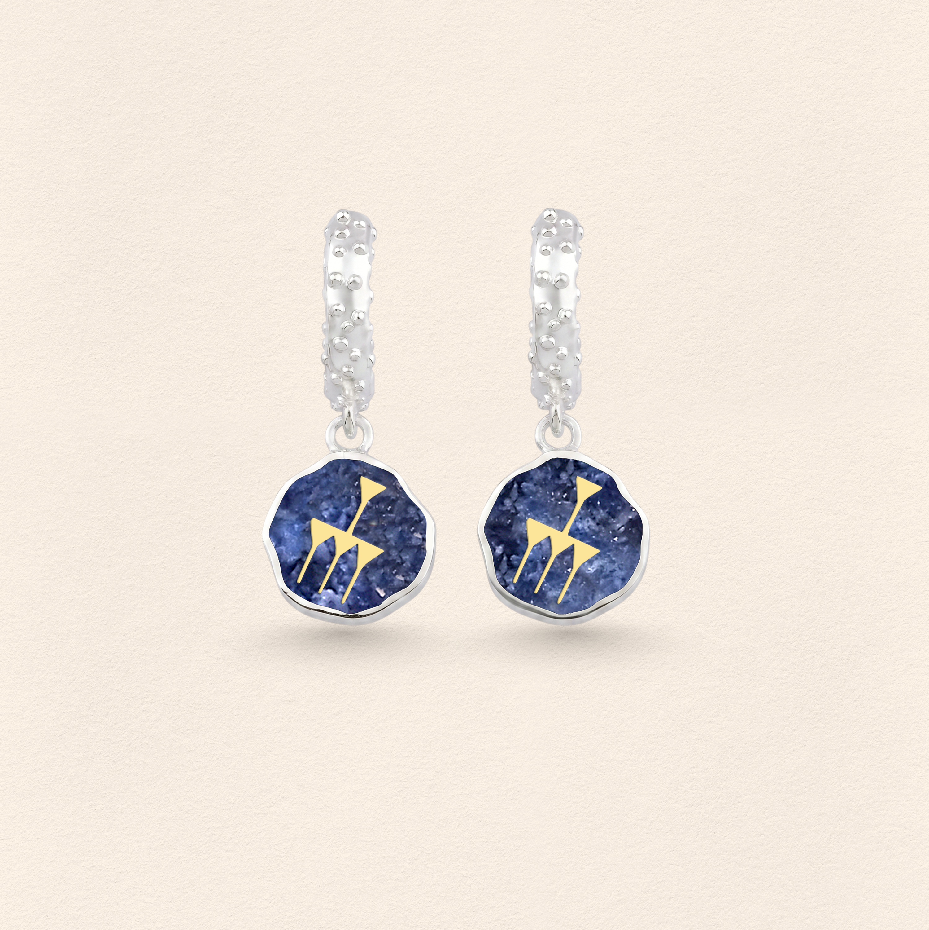 Sumerian Lapis Abundance Earrings