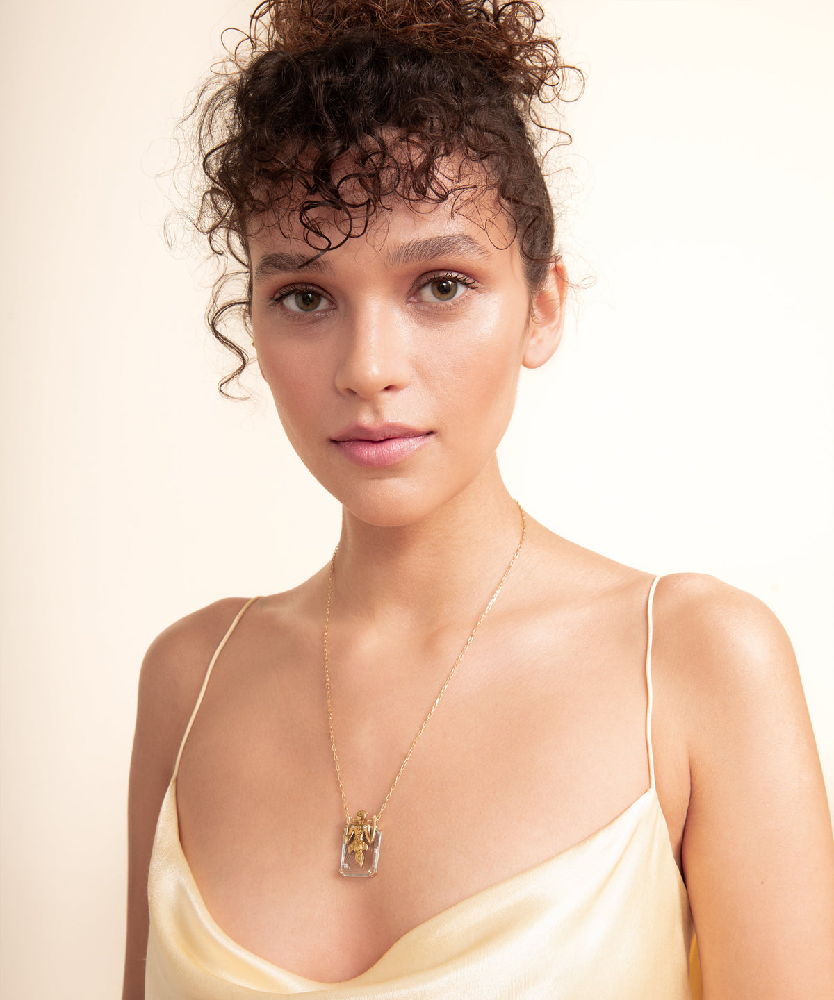Birdman Crystal Gold Necklace - 5
