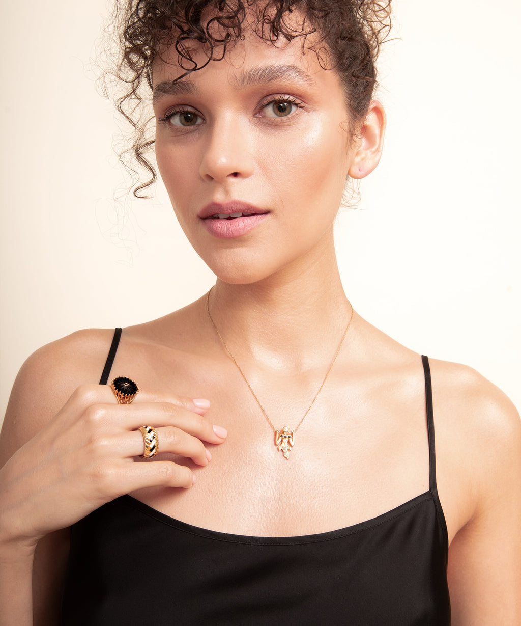 Birdman Gold Necklace Small - 5