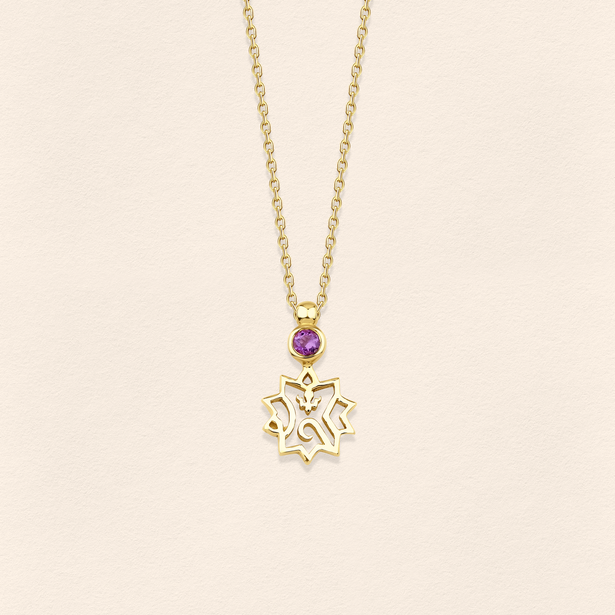 Adel Amethyst Gold Necklace