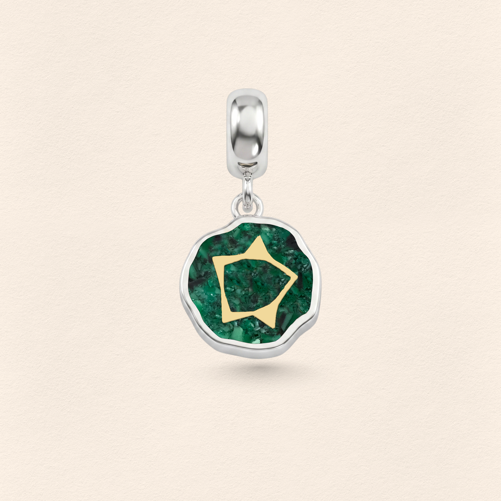 Sumerian Malachite Life Energy Pendant Charm
