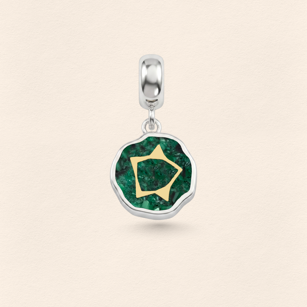 Sumerian Malachite Life Energy Pendant Charm