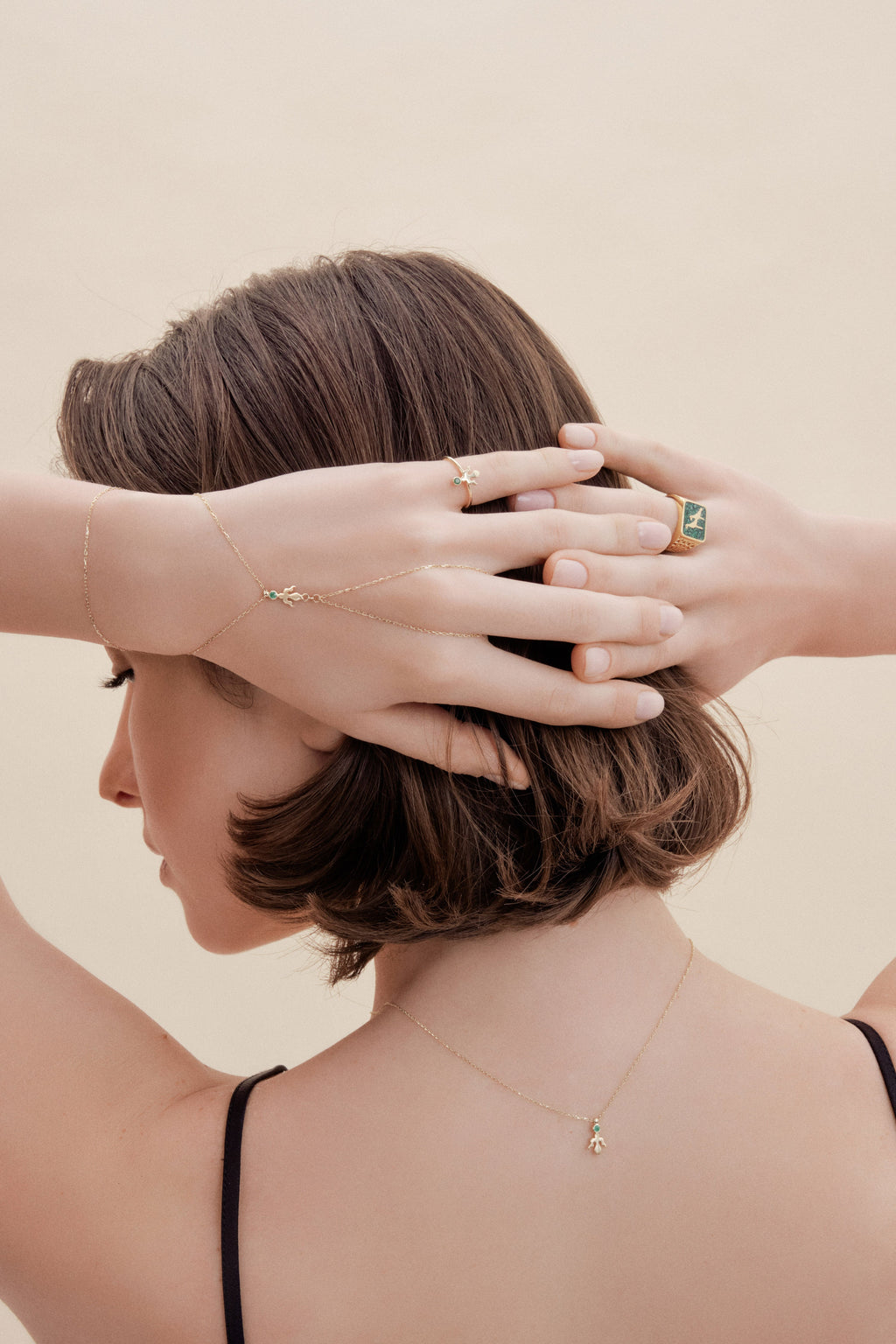 Alka Emerald Gold Ring - 6